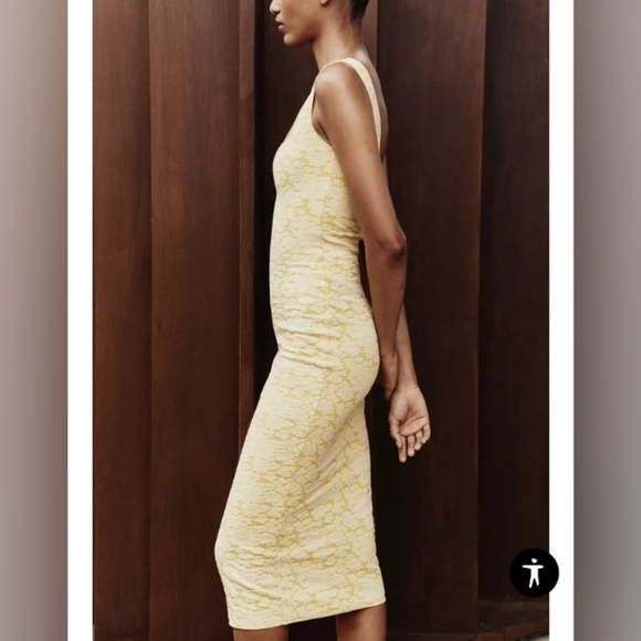 Zara Square Neck Stretch Dress - Picture 3 of 5